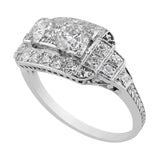 Estate Art Deco Platinum Diamond Ring