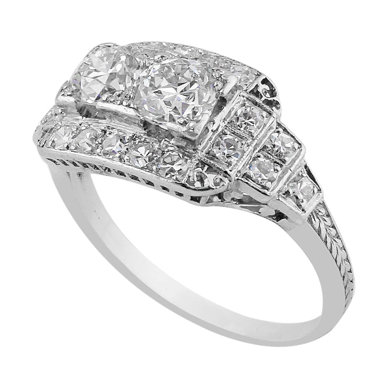 Estate Art Deco Platinum Diamond Ring