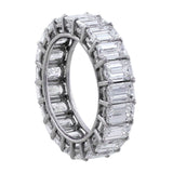 6ct Emerald Cut Diamond Eternity Band