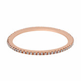 Rose Gold Pave Diamond Eternity Band