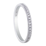 Single Row Diamond Wedding Band
