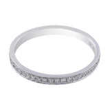 Single Row Diamond Wedding Band