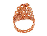 18kt Rose Gold Diamond Lace Ring