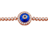 Rose Gold Diamond Topaz Evil Eye Bracelet
