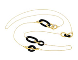18kt Gold & Onyx Contemporary Necklace