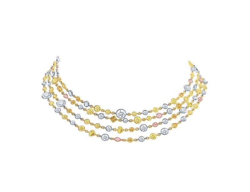 Grand Rivière Multicolor Diamond Necklace