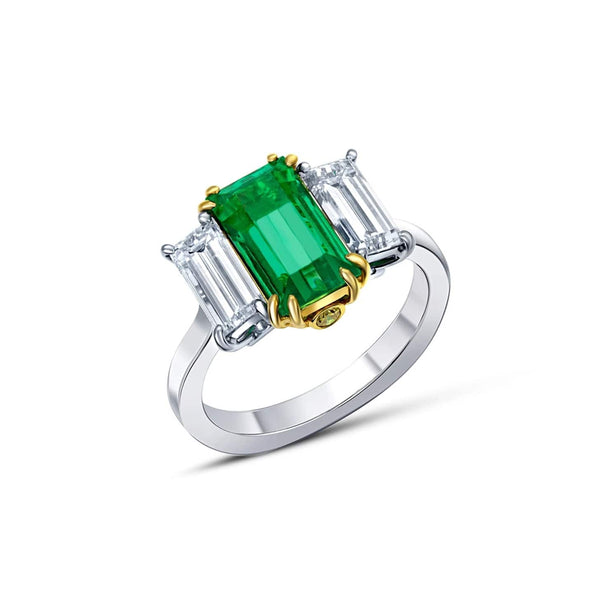 Riviére 2.22 ctw Emerald Ring