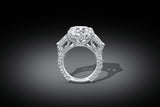 Rivière Platinum 13.96ct Oval Diamond Ring, GIA Certified