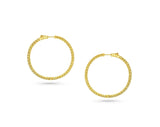 Rivieré Natural Yellow Diamond Hoop Earrings