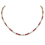 Tiffany & Co. Victoria Collection Ruby Diamond Necklace - Estate