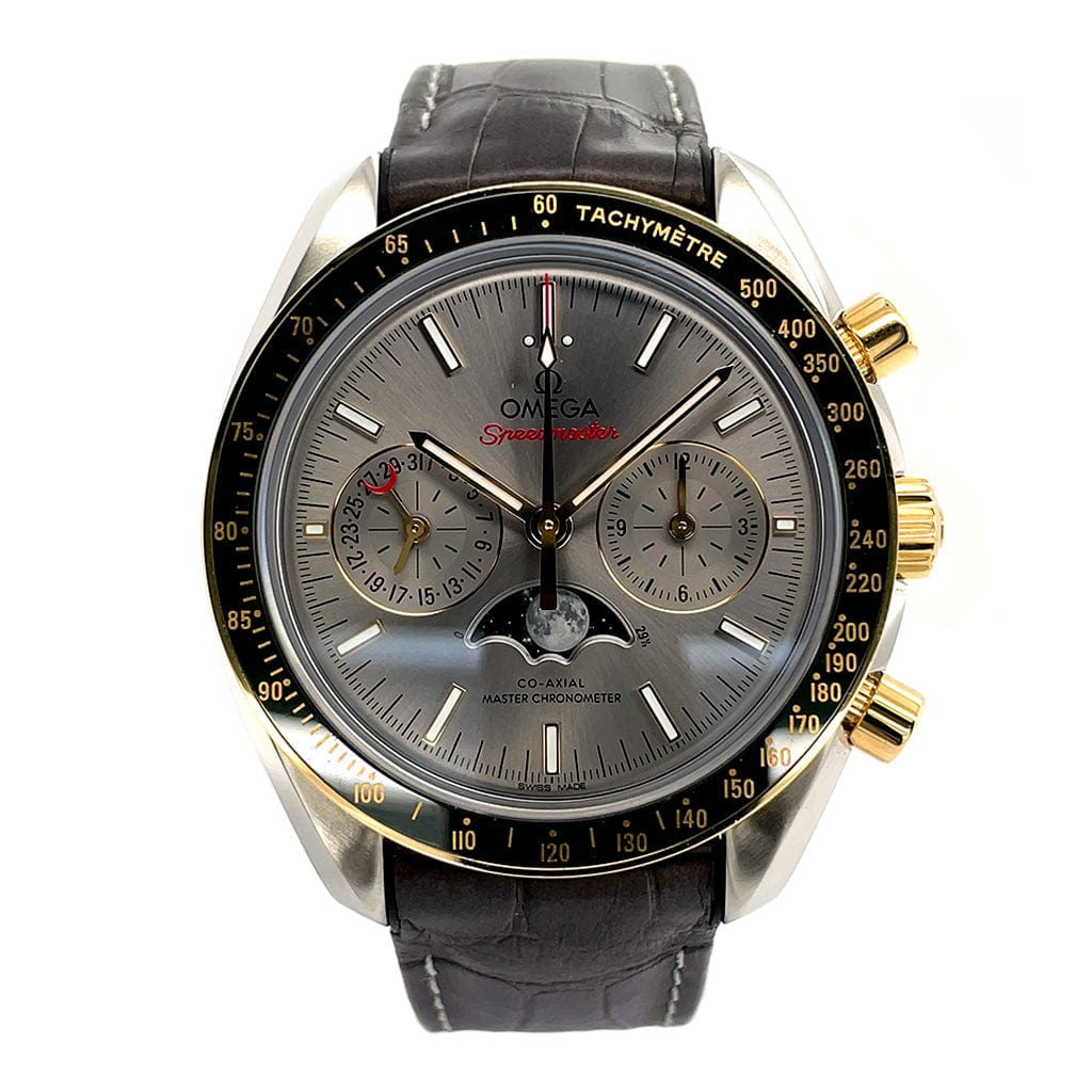 Omega Moonwatch Moonphase Speedmaster 304.23.44.52.06.001 Pre owned CJ Charles Jewelers