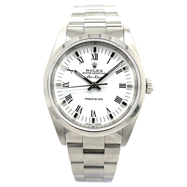 Rolex Air-King White Dial 14000 - Pre-Owned