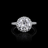 Rivière Platinum 3.02ct Round Brilliant Cut Diamond Ring, GIA Certified