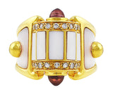 Estate Mother of Pearl Panel Ring