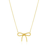 Tiffany & Co. 18K Yellow Gold Bow Necklace - Estate