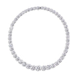 Rivière Platinum 100ct Diamond Necklace, GIA Certified