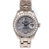 Rolex Oyster Perpetual 18k White Gold 29M Pearlmaster 80299 - Pre-Owned