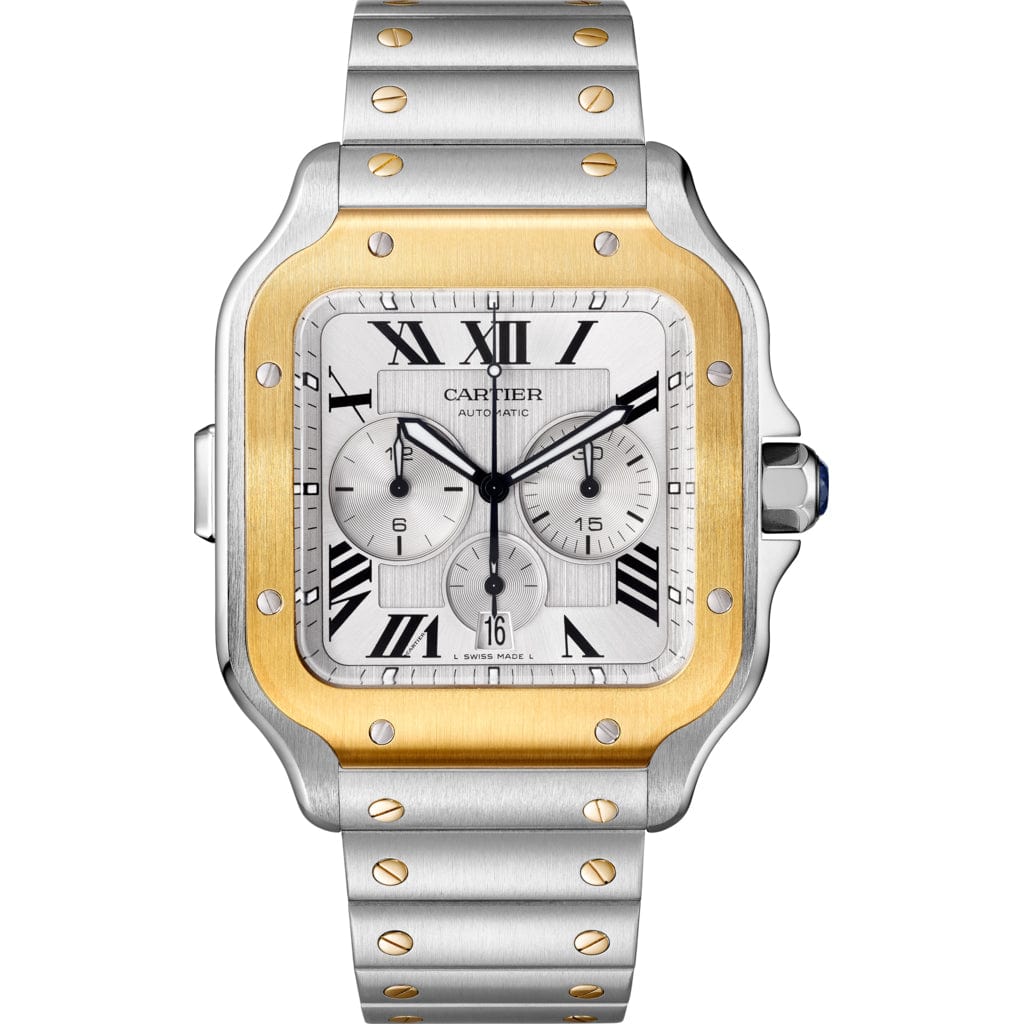 Santos de Cartier Chronograph Watch XL W2SA0008 – CJ Charles Jewelers