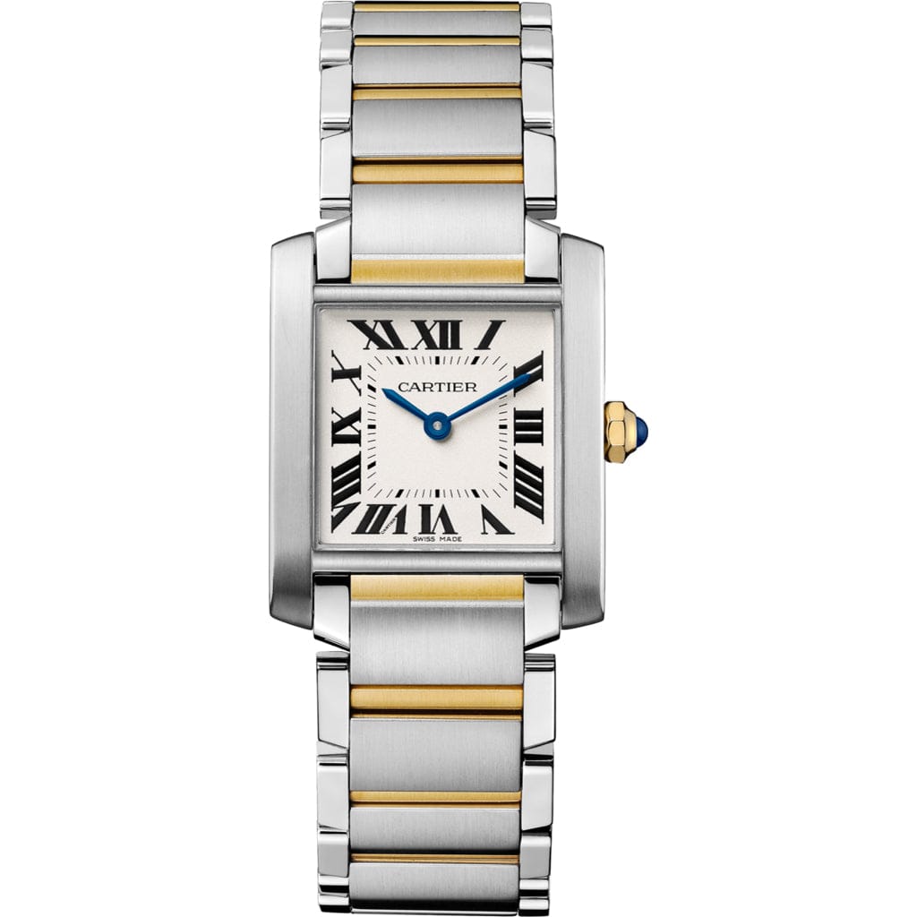 CARTIER Tank Francaise Medium Quartz SS Silver Dial Women's Watch WSTA0074