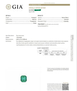 Platinum Colombian Emerald Bypass Ring, GIA Certified