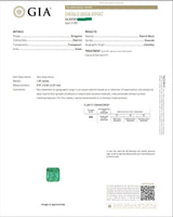 Platinum Colombian Emerald Bypass Ring, GIA Certified