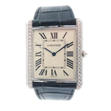 Cartier Tank Louis Extra-Flat 18K WG Diamond Bezel WT200006 - Certified Pre-Owned