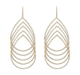 Rose Gold Diamond Dangle Earrings