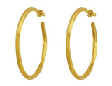 Estate Tiffany & Co. Yellow Gold Twist Hoop Earrings