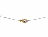 20ct Fancy Light Yellow Diamond Riviera Heart Necklace
