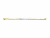 Estate 14k Yellow Gold Diamond Bracelet