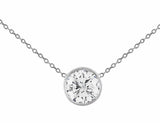 Estate 2ct Diamond Solitaire Necklace, Riviera collection