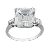 8ct Riviera Emerald Cut Diamond Ring, GIA-certified