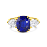 "Harry Winston" 5ct Natural Unheated Sapphire Diamond Ring