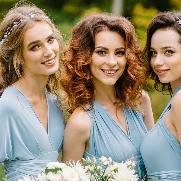 mismatched bridesmaid dresses navy Mismatched Bridesmaid Dresses, Modern Bridesmaid Dresses, Long Bridesm –  SofieBridal main image 1
