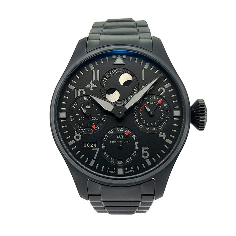 IWC Big Pilot’s Watch Perpetual Calendar Top Gun Ceratanium IW503604 – Certified Pre-Owned