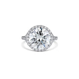 Rivière PLatinum 6.44ct Round Brilliant Cut Diamond Ring, GIA Certified