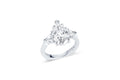 Platinum Pear-Shaped Three-Stone Diamond Ring