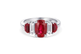 Platinum Ruby & Diamond Ring
