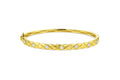 18K Yellow Gold Diamond Bangle Bracelet