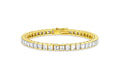 18K Yellow Gold Emerald-Cut Diamond Line Bracelet