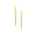 14kt Yellow Gold 0.36ctw Diamond Pointed Drop Earrings