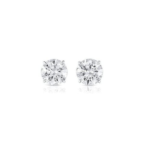 Rivière Platinum 10.03ctw Round Brilliant Cut Diamond Studs, GIA Certified