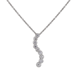 18k White Gold Natasia S 1.5ct Diamond Pendant Necklace