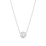 Rivière Platinum 0.90ct Diamond Solitaire Pendant Necklace, GIA Certified