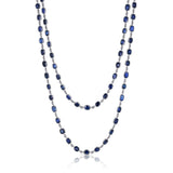 Rivière Platinum 49.62ctw Sapphire 36" Long Necklace