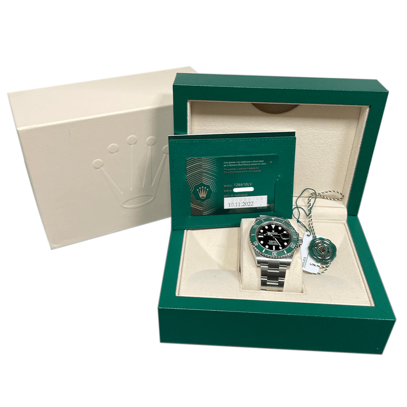 Rolex Submariner Date Starbucks Green 126610lv - Pre-Owned – CJ Charles  Jewelers