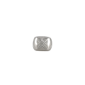 ESTATE 18K WHITE GOLD BVLGARI PYRAMID DIAMOND RING