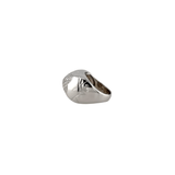 ESTATE 18K WHITE GOLD BVLGARI PYRAMID DIAMOND RING
