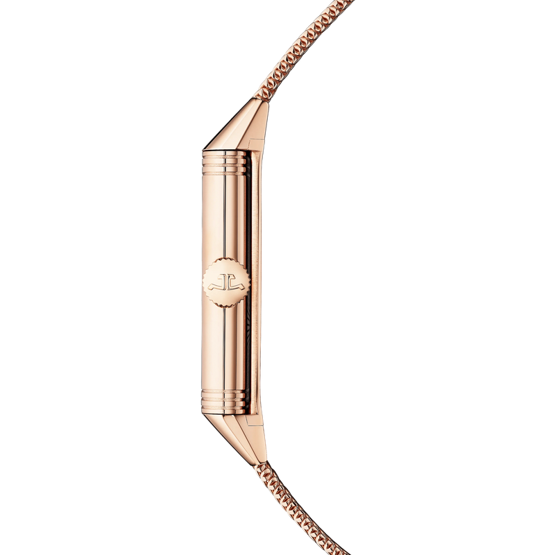Pink Gold Reverso Tribute Monoface Small Seconds 'Or Deco' Men’s Watch Q713216J