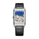 White Gold Reverso Tribute Enamel Men’s Watch Q39334S1